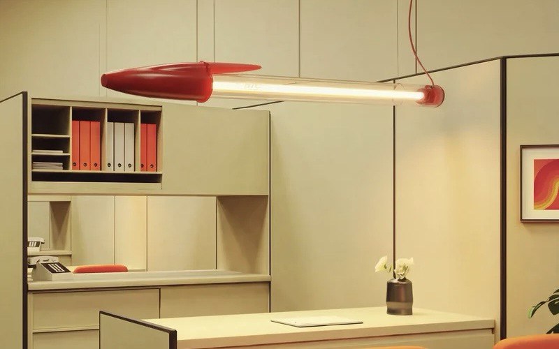 Из легендарной ручки Bic Cristal создали дизайнерский светильник