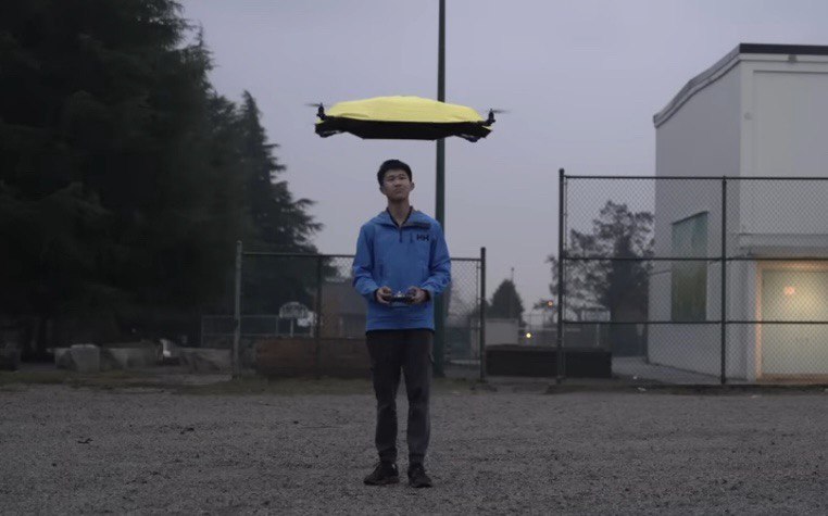 Летающий зонт: инженер представил автономную защиту от дождя