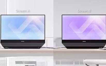 Philips выпустила двухсторонний монитор для переговоров и работы с клиентами